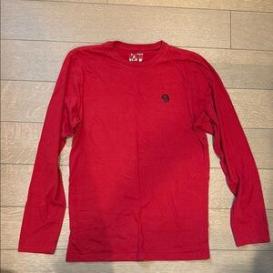 Red Long Sleeve Men's Shirt